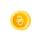 Hryvna, coin, money color icon. Element of color finance signs. Premium quality graphic design icon. Signs and symbols collection