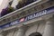 HSBC Premier Bank sign on the High Street in the town of St Pierre Port St Peter Port, the main settlement of Guernsey, The