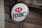 HSBC sign on Bank agency building in the street