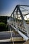 Hstoric Newell Toll Bridge at Sunset - Ohio River