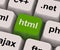 Html Key Shows Internet Programming And Design