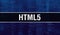 HTML5 text written on Programming code abstract technology background of software developer and Computer script. HTML5 concept of