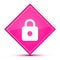 https icon isolated on special pink diamond button illustration