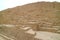 Huaca Pucllana archaeology site, the remains of ancient adobe and clay pyramid structure in Lima, Peru