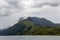 Huahine island overgrown with rainforest