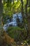 Huai Lao Waterfall in rain forest at Loei Province in Thailand , Soft focus