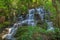 Huai Lao Waterfall in rain forest at Loei Province in Thailand , Soft focus