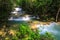 Huai Mae Khamin Waterfall Khuean Srinagarindra National Park,tropical forest,beautiful waterfall and popular with tourists for a