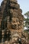 Huaman face image in angkor of cambodia