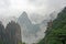 Huang Shan Mountains hidden in mist