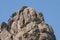 Huangshan Mountain in Anhui Province, China. Close up view of the summit of Lotus Peak, the highest point of Huangshan