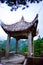 Huangshan Stone Pavilion and Pine Trees