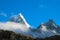 Huascaran high snow mountains in Peru
