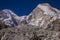 Huascaran Mountain massif in Cordillera Blanca, snowcapped Andes, Ancash, Peru