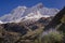 Huascaran Mountain massif in Cordillera Blanca, snowcapped Andes, Ancash, Peru