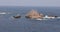 Huatulco Mexico rocks harbor lighthouse beacon Pacific ocean 4K