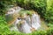 Huay Mae Kamin or Huai Mae Khamin Waterfall at Khuean Srinagarindra National Park or Srinagarind Dam National Park in Kanchanaburi