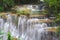 Huay Mae Kamin waterfall, the beautiful waterfall in deep forest at Srinakarin Dam National Park - Huay Mae Kamin waterfall.