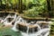 Huay Mae Kamin waterfall, the beautiful waterfall in deep forest at Srinakarin Dam National Park - Huay Mae Kamin waterfall.