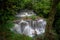 Huay mae khamin waterfall, this cascade is emerald green and popular