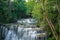 Huay Mea Kamin waterfall, Located Kanchanaburi Province