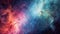 Hubble Space Teal and Quasar Pink Abstract Nebula Pattern