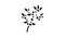 huckleberry bilbery plant glyph icon animation