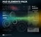 HUD elements pack. Vector modern interface. Abstract background vector illustration. Futuristic user interface