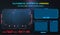 HUD, UI,UX GUI futuristic user interface screen elements set. High tech screen for video game. Sci-fi concept design