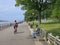 Hudson River bicycle path
