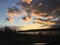 Hudson Valley, New York sunset cloudy
