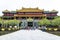 HUE, VIETNAM, April 28th, 2018: Imperial Royal Palace of Nguyen dynasty in Hue, Vietnam.