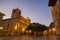 Huesca Town Hall evening illumination