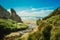 Hug Point, Cannon Beach, Oregon,USA. Pacific Coastline