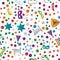 Hug Purim colorful seamless pattern