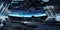 Huge asteroid spaceship interior 3D rendering elements of this i