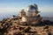 Huge astronomical observatory against the blue sky