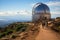 Huge astronomical observatory against the blue sky
