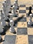 Huge beach chess board