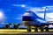 A huge Boeing 747 aircraft, one of the world\'s most beautiful ai