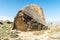 Huge boulder in Gobustan, Azerbaijan