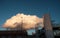 Huge cloud over train station in East London