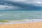 Huge clouds during a hurricane on Koh Samui in Thailand