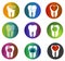 Huge collection beautiful dental symbols