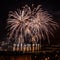 Huge colorful fireworks