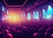 A huge crowded disco party in a nightclub. ai generated. Disco. Nightclub. Big party