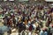 Huge crowds at an Ethiopian market square