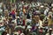 Huge crowds at an Ethiopian market square