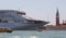 Huge cruise ship in the Canal of GIUDECCA