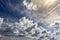 huge cumulus clouds